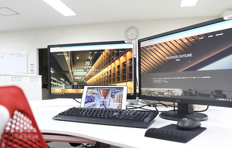 充実のワークスペース